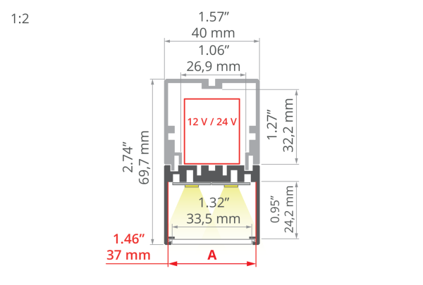 LED Pendelleuchte 4050-W
